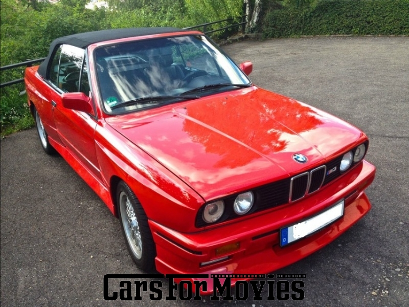 CarsForMovies | BMW E30 M3 1989 Deutschland Rot Schwarz Zivilfahrzeug Cabrio Bayern 2132 Oldtimer